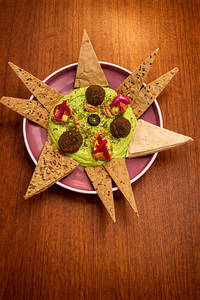 Za'atar Tofu Falafel Hummus Bowl