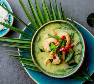 Green Thai Prawns Curry