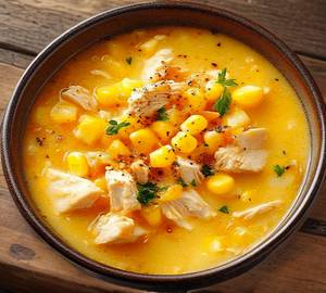 Chicken sweet corn soup