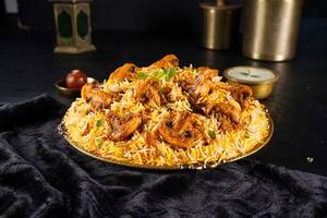 Classic Taj-e-Khumb Biryani (Mushroom Biryani)(Mild Spicy)