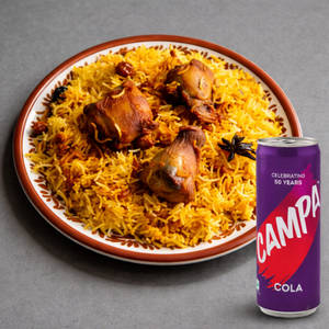 Hyderabadi Chicken Dum Biryani + Drink Combo