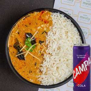 Yellow Dal Rice Bowl + Drink Combo