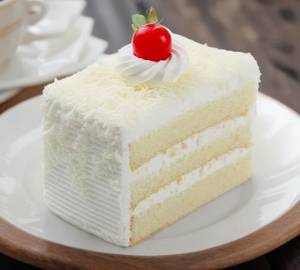 Eggless milky white forest pastry