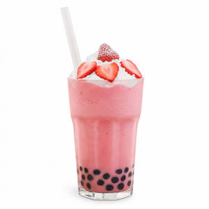 Strawberry Boba Smoothie