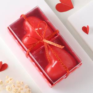 Heart Shaped Candles (set of 2)