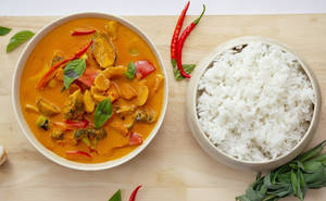 Exotic Veggies In Thai Red Curry