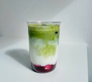 Blueberry matcha cold