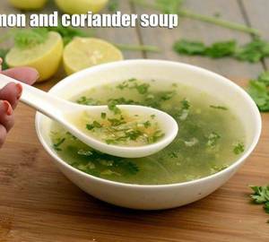 Veg lemon coriander soup