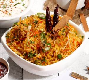Veg Biryani With Riata