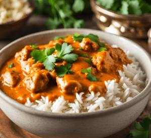 Butter Chicken Rice Bowl