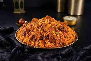 Hyderabadi Tandoori Soya Chaap Biryani(Spicy)