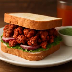 Chicken 65 sandwich