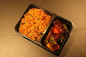 Thai Basil Fried Rice & Crispy Chilli Potato