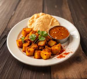 Dry Aloo+5 Puri Combo