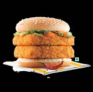 Hero Spicy Paneer Burger Double Patty