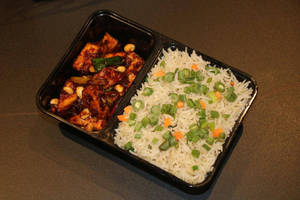 Veg Fried Rice & Kung Pao Panner