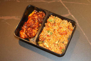 Thai Basil Fried Rice Chicken & Chilly Chicken