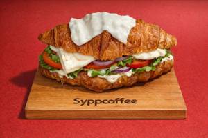 Paneer Melt Croissant Sandwich