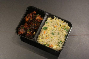 Classic Egg Fried Rice & Chicken Manchurian
