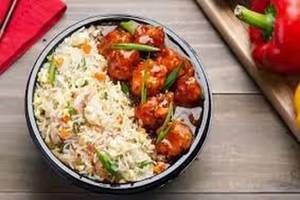 Fried Rice With Chilli Chicken