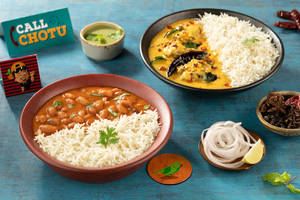 Rajma Chawal + Kadhi Chawal