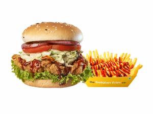 Hot Korean Chicken Super Loaded Combo