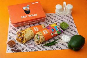 Alfredo Chicken Roll × Schezwan Paneer Roll