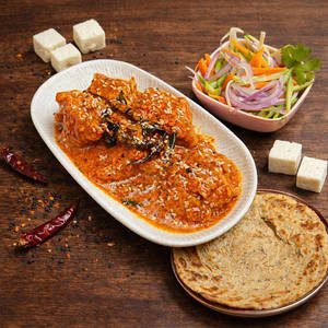 Lachha Paratha +paneer 65+ Salad