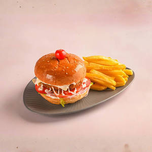 Spicy Paneer Patty Burger