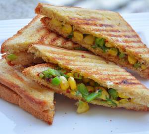 Corn capsicum Sandwich