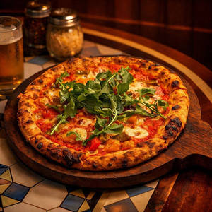 Ricola & Sweet Pepper With Truffle Oil Pizza
