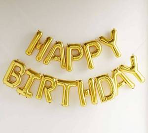 Happy Birthday Letter Foil Balloon
