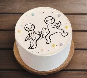 Blueberry Cartoon Cake
