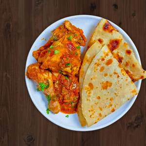 2 Chapati With Chicken Curry [250 Ml]