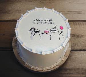 Birthday Anniversary Celebration White Forest Cake
