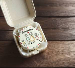 Family Love Chocolate Bento Cake