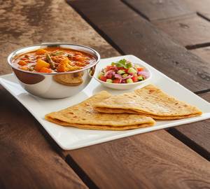 Veg paratha combo