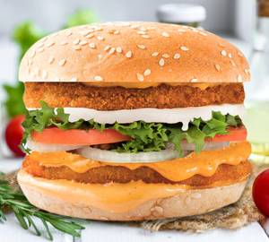 Double Tikki Chicken Burger