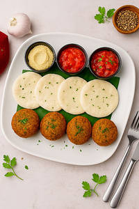 Falafel With Pita Bread & Dips