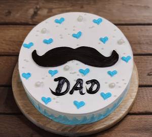 Love You Dad Vanilla Cream Cake
