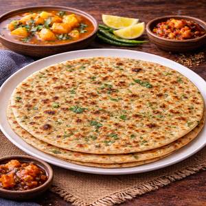 1 Ghee Ajwain Paratha With Aloo Sabzi