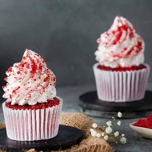 Eggless Red Velvet Cup Cake