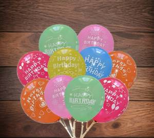 Happy Birthday Balloons Pack Of 10