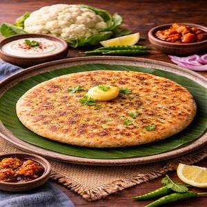 1 Ghee Gobi Paratha With Raita