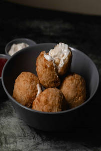 Cottage Cheese Corn Balls