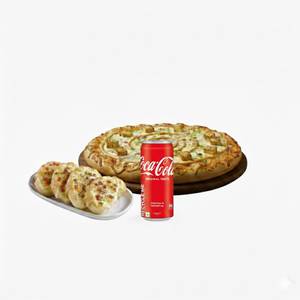 Makhani Paneer Pizza 8" + Garlic Bread + Cold Drink 300Ml