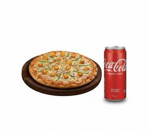 Tandoori Paneer Tikka Pizza 8"+Cold Drink 300Ml