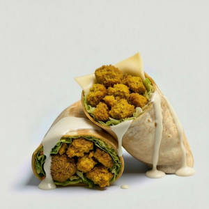 Cheesy Falafel Shawarma