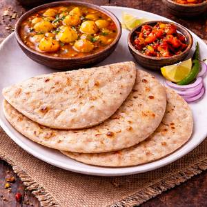 2 Chapati With Aloo Sabzi