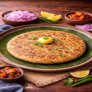1 Ghee Onion Paratha With Raita